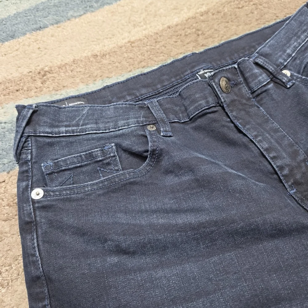 True Religion Rocco Moto Jeans Mens 36 Gray Relaxed Skinny Biker